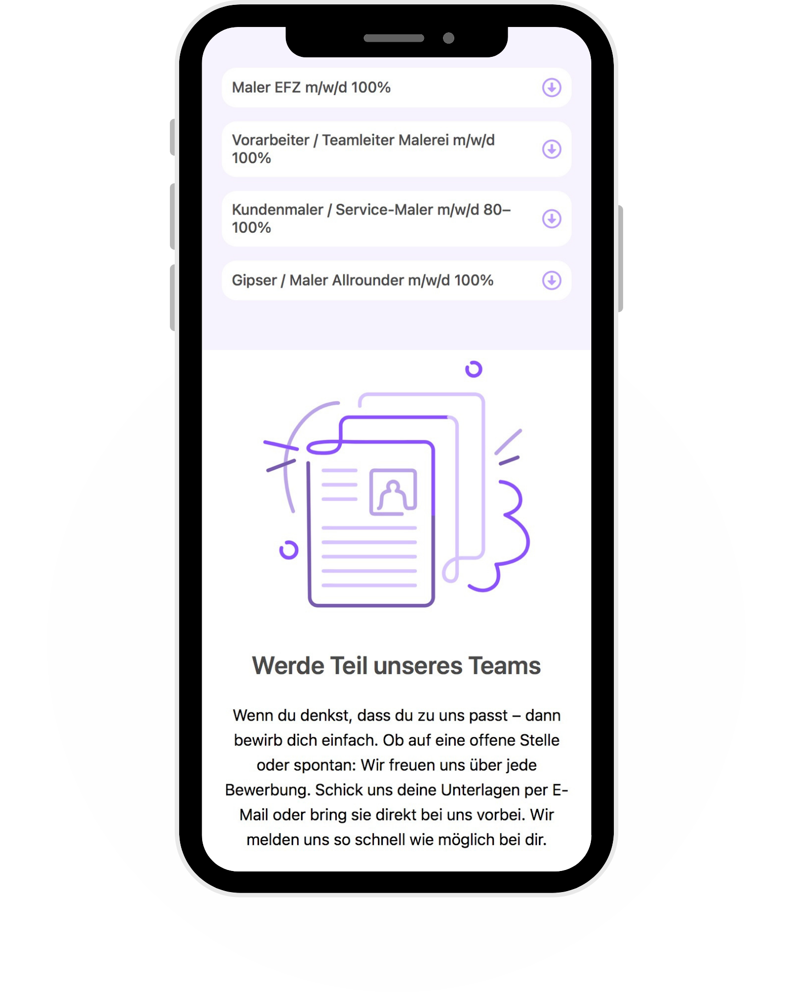 Bildauschnitt der Handwerkerwebseite